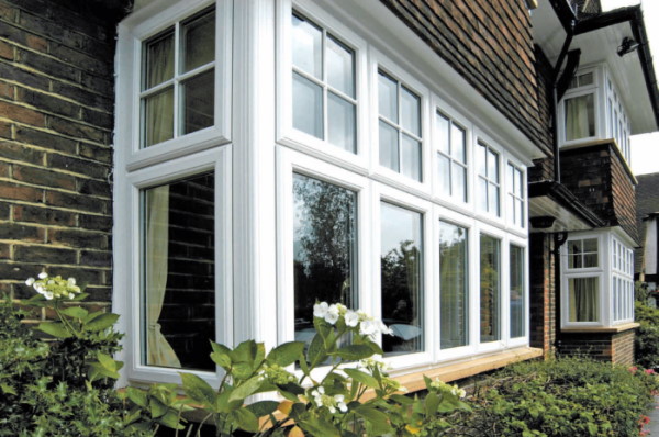 Exterior View Bay Windows