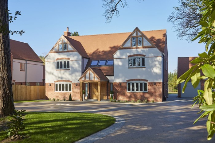 House with upvc windows to reduce heating bills