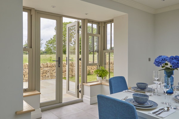 Interior View of VEKA French Doors