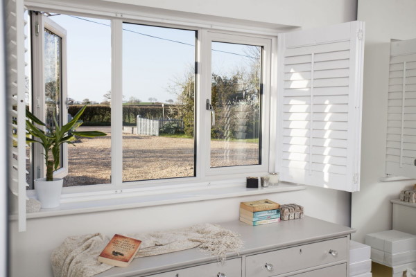 Modern UPVC Windows with Shutters