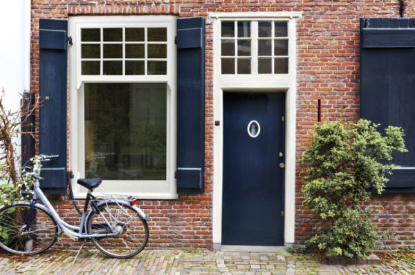 Vertical Slider Windows on Period Home